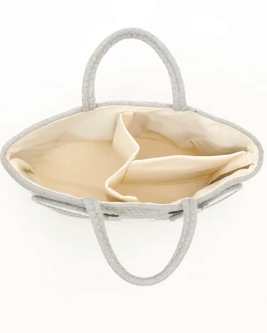 Elephant Face Diaper Cotton Basket With Handles