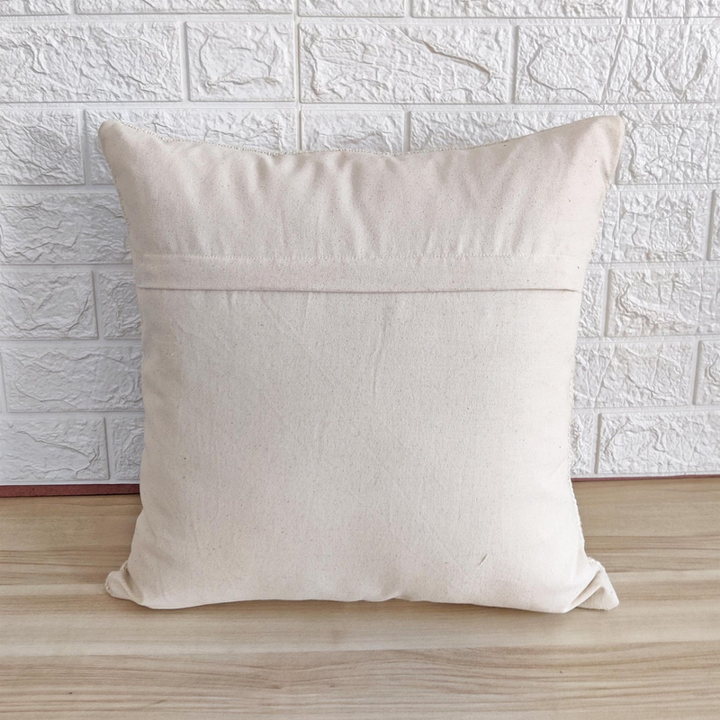 Pink Tufted Cotton Cushion Cover (Single)