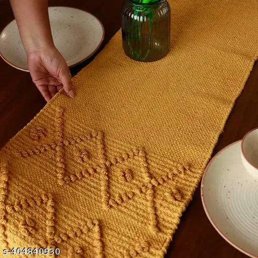 Yellow Diamonds Table Runner | 12 x 72 inches