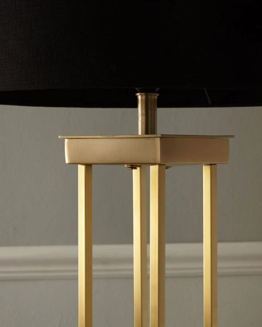 Luxurious Elegant Design Golden Floor Lamp | 10 x 51 inches