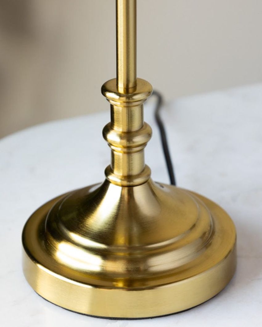 Luxurious Golden Metallic Table Lamp | 6 x 24 inches