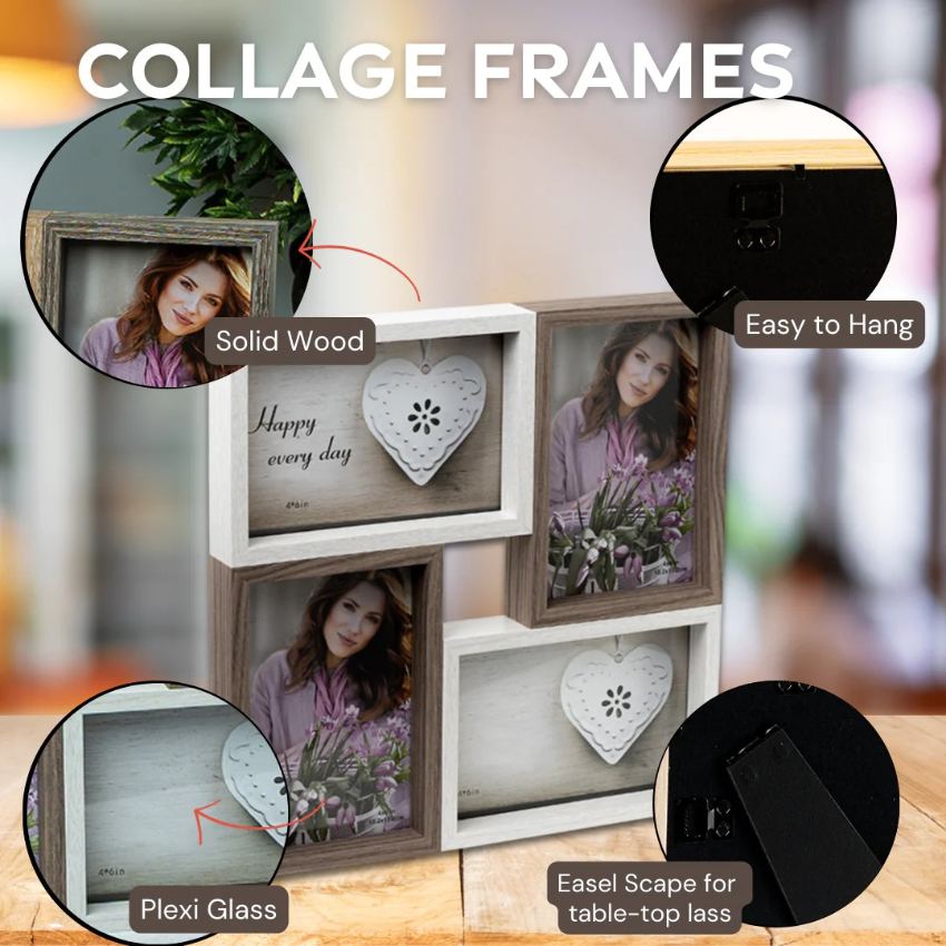 Elegant Collage Photo Frame | 11 x 2 x 11 inches