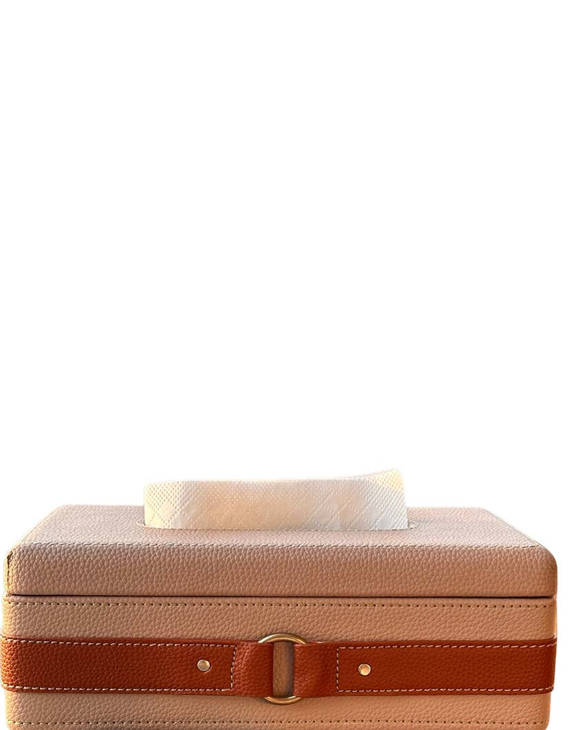 Elegant Design Luxora Leather Tissue Holder | 10 x 6 x 4 inches