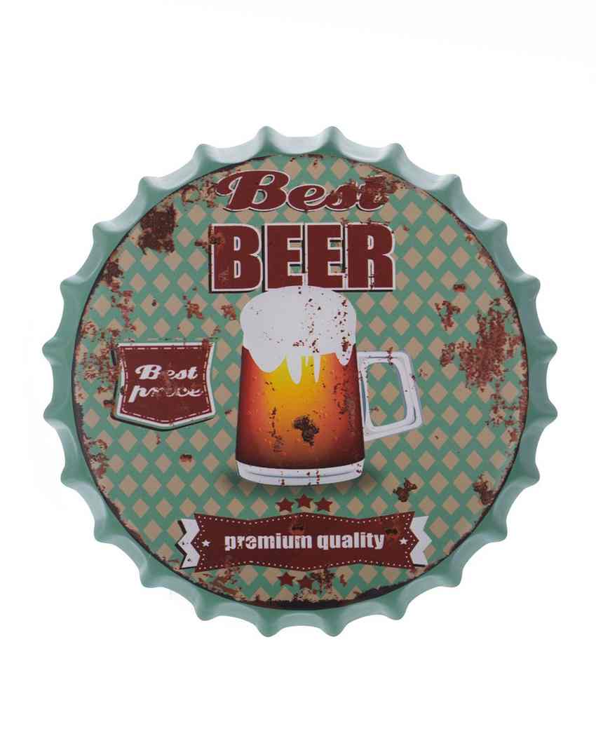 Best Beer Bottle Cap Wall Decor | 35 x 5 cm / 14 x 2 inches