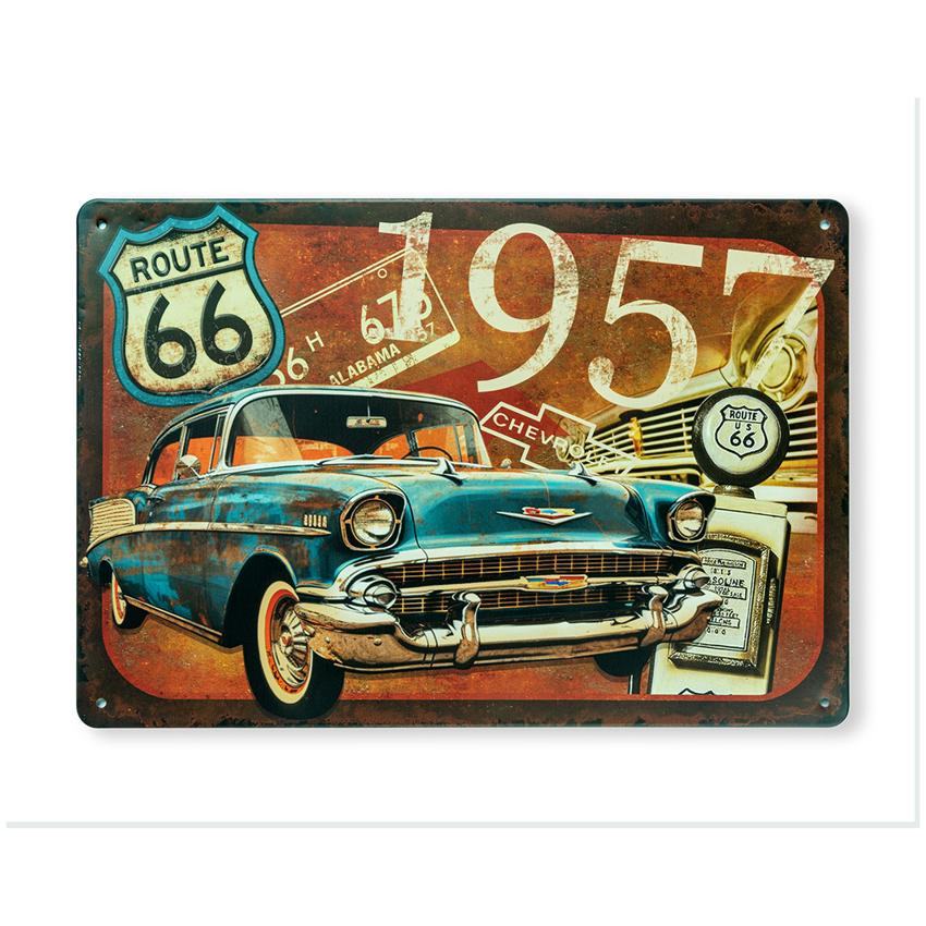 Chevrolet 1957 Number Plates Big Wall Sign | 12 x 8 inches