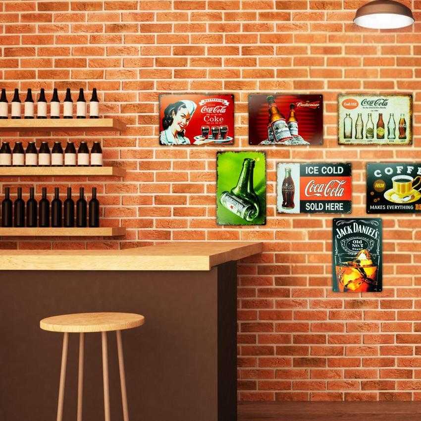 Coca Cola Posters Number Plates Big Wall Sign | 12 x 8 inches