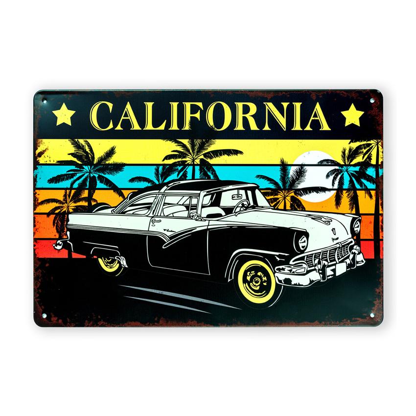 Ford Victoria 1956 California Number Plates Big Wall Sign | 12 x 8 inches