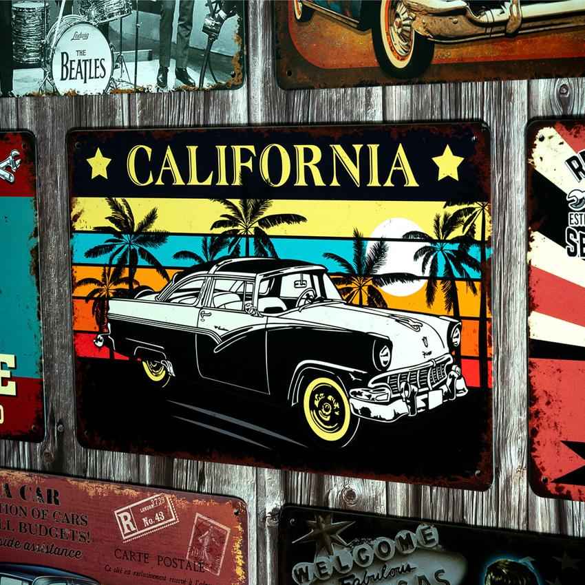 Ford Victoria 1956 California Number Plates Big Wall Sign | 12 x 8 inches