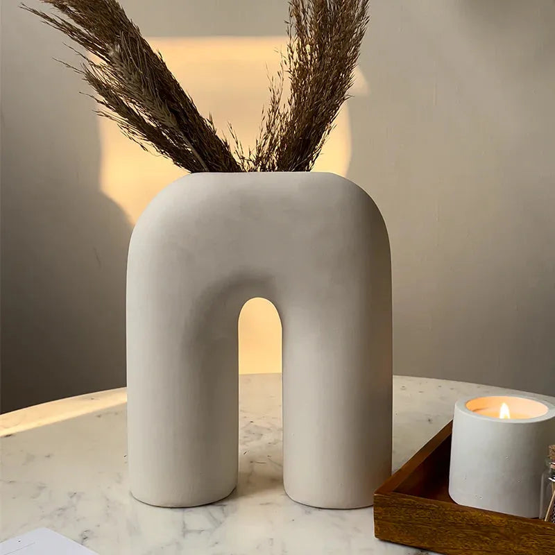 Vogue U-Shaped Vase | Multiple Colors