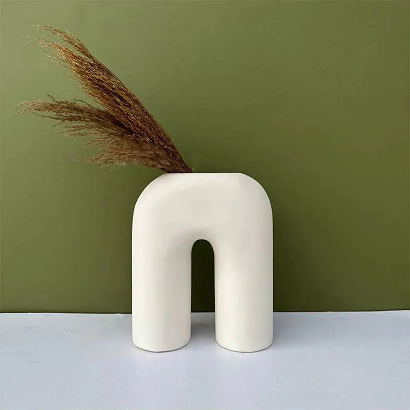 Vogue U-Shaped Vase | Multiple Colors