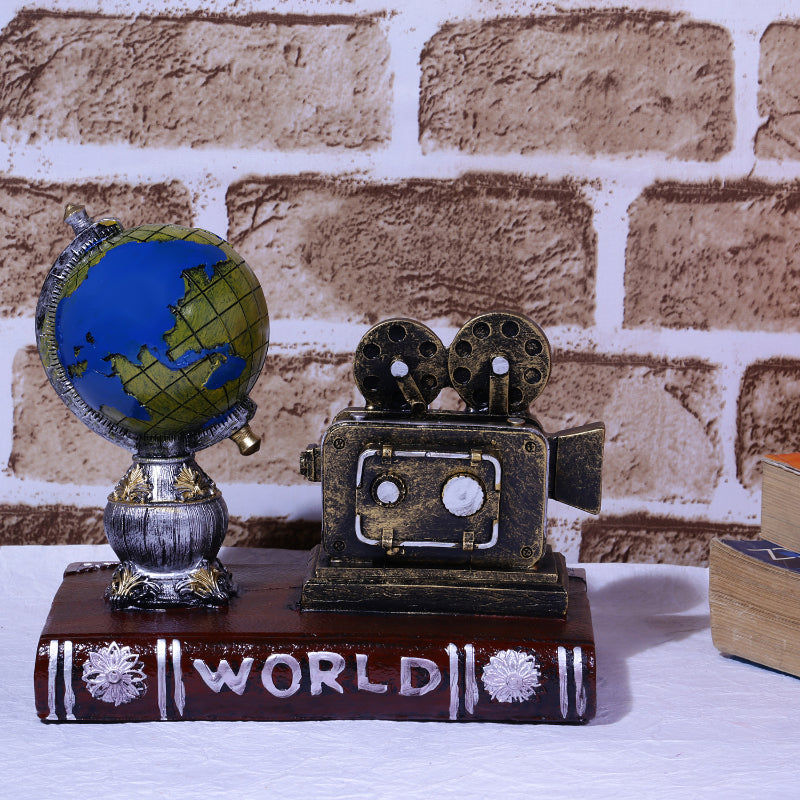 Filmmaker's Brown Globe Tabletop Accent Default Title