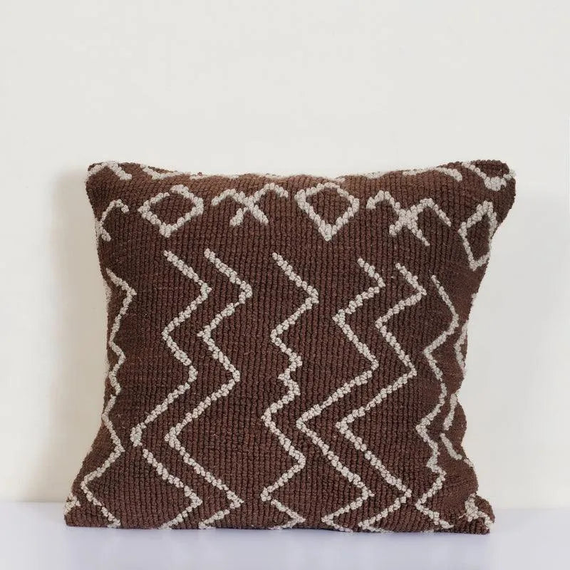 Abstract Printed Square Polyester Cushion Cover (Single)