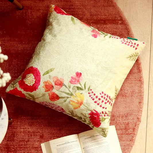 Corsage Velvet Cushion Cover (Single)
