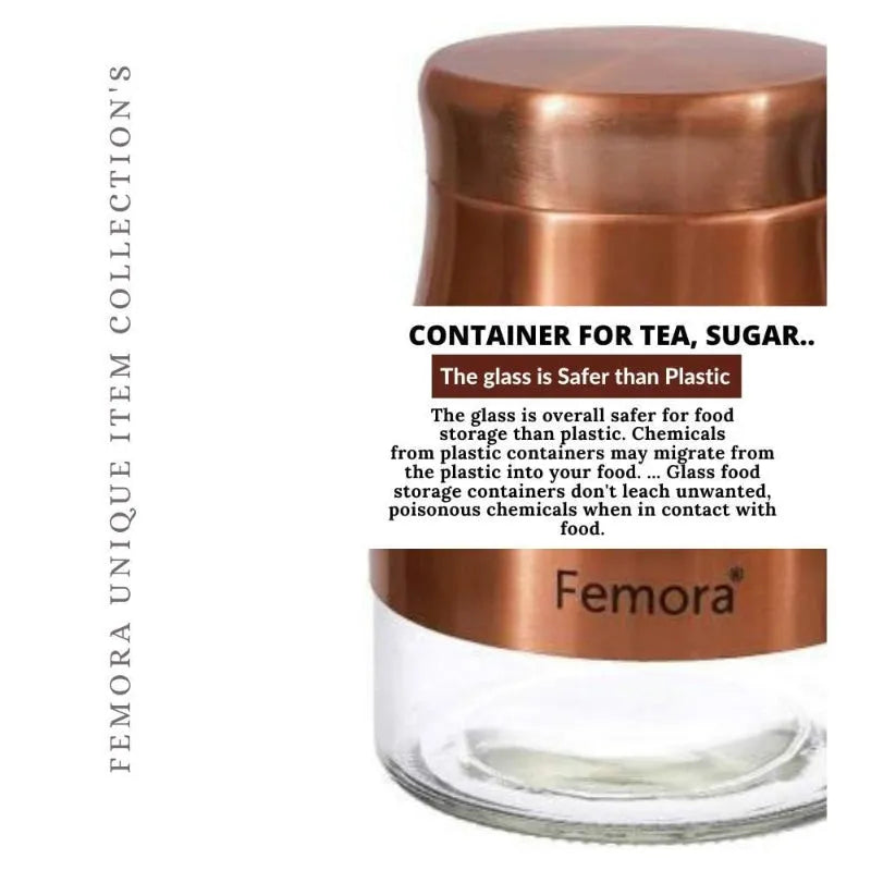 Rose Gold Storage Jar