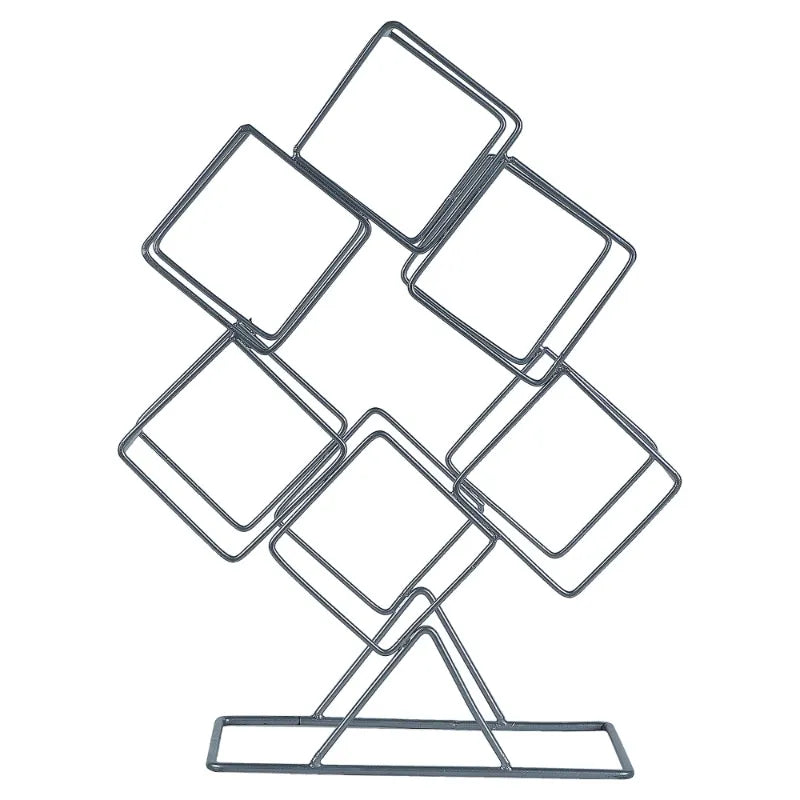 Rectangular Grey Wine Rack