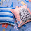 Blue & Pink Adventures Cotton Cushion Covers | Set of 2 | 15x15 inch