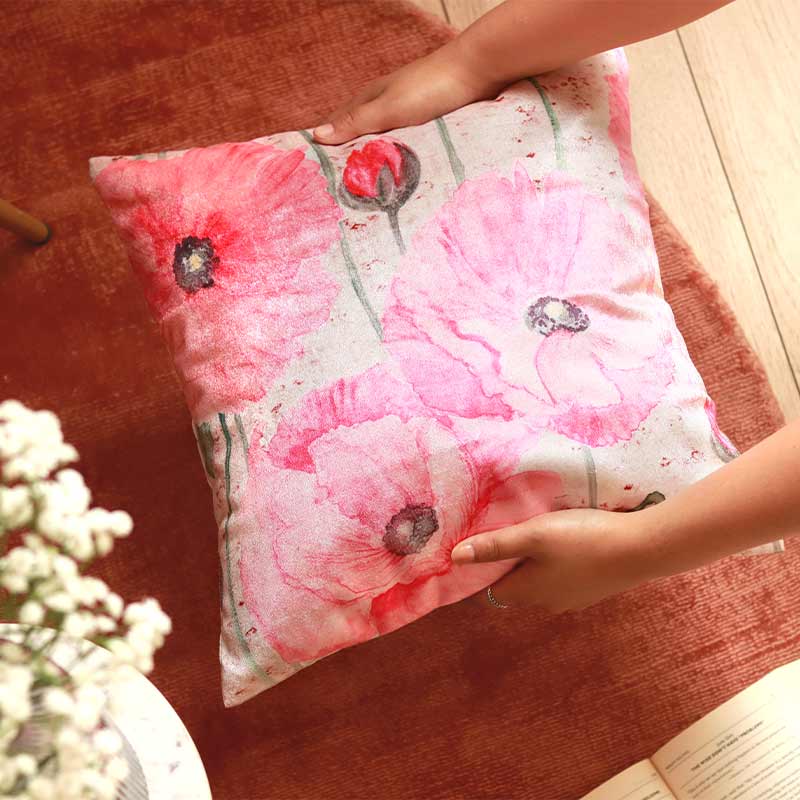 Rachel Blossom Velvet Cushion Cover (Single)