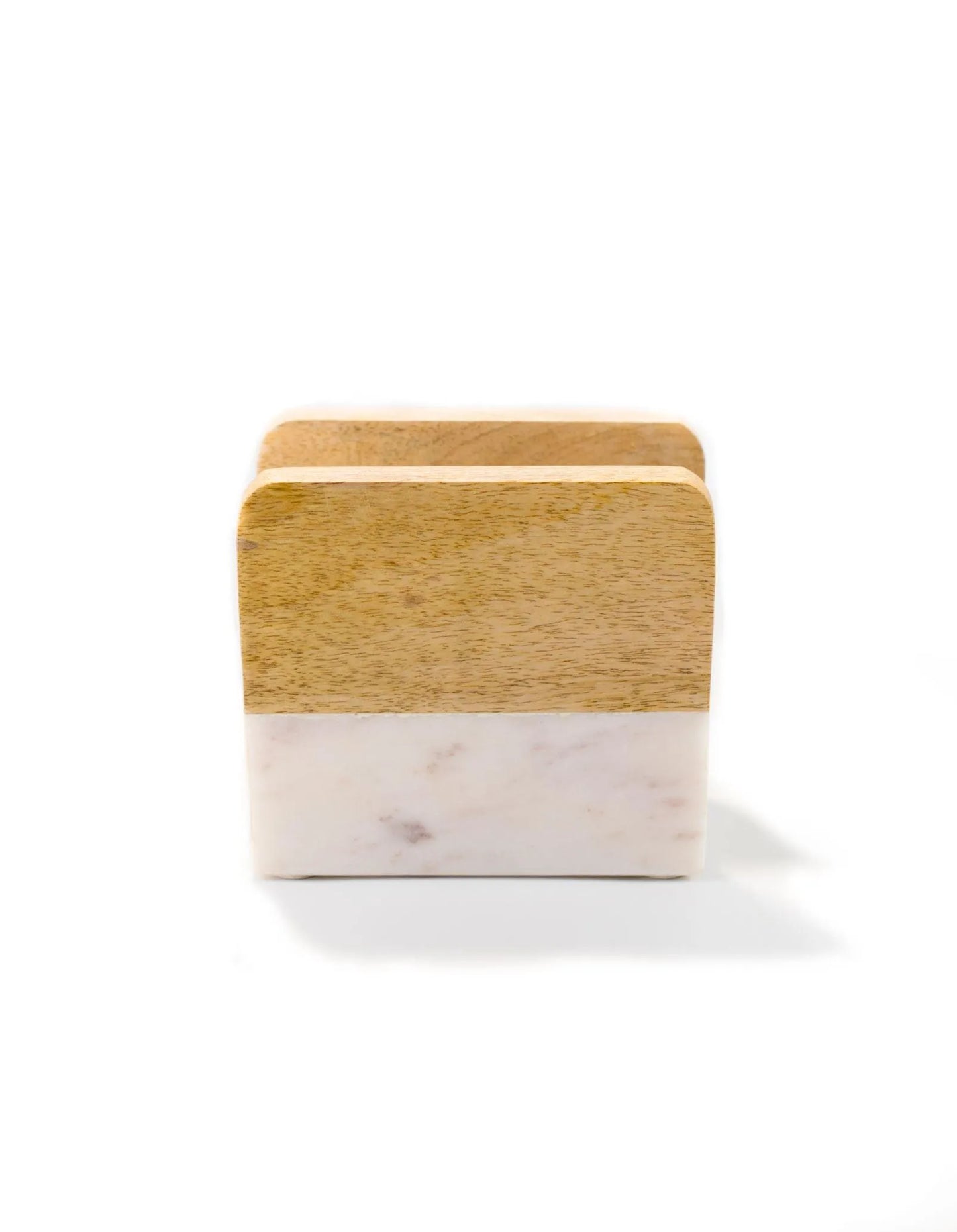 The Pitara Project Napkin Holders dusaan Doosan dushan Dusan Dosan home & living Marble Finish Napkin Holder