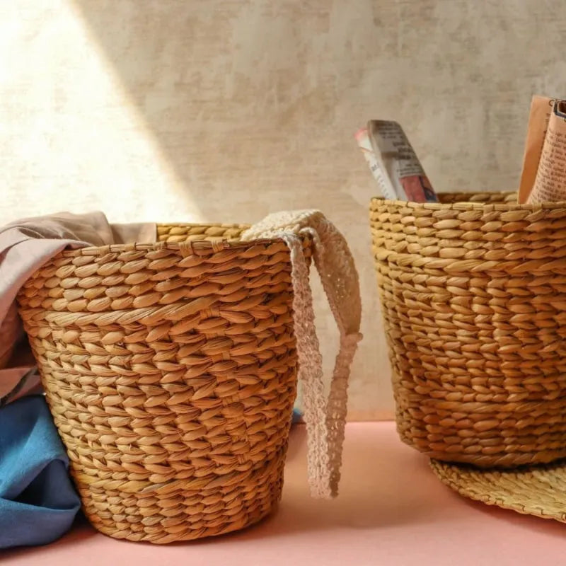 Water Reed Kauna Grass Baskets | Single, Set of 3 Single