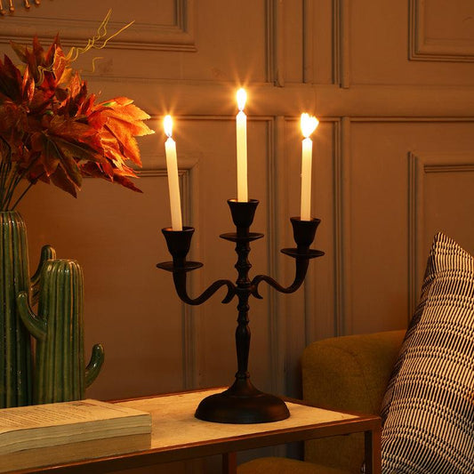 Arm Metal Candelabra Candlesticks Holder | Multiple Colors | 10 x 4.5 x 10 inches