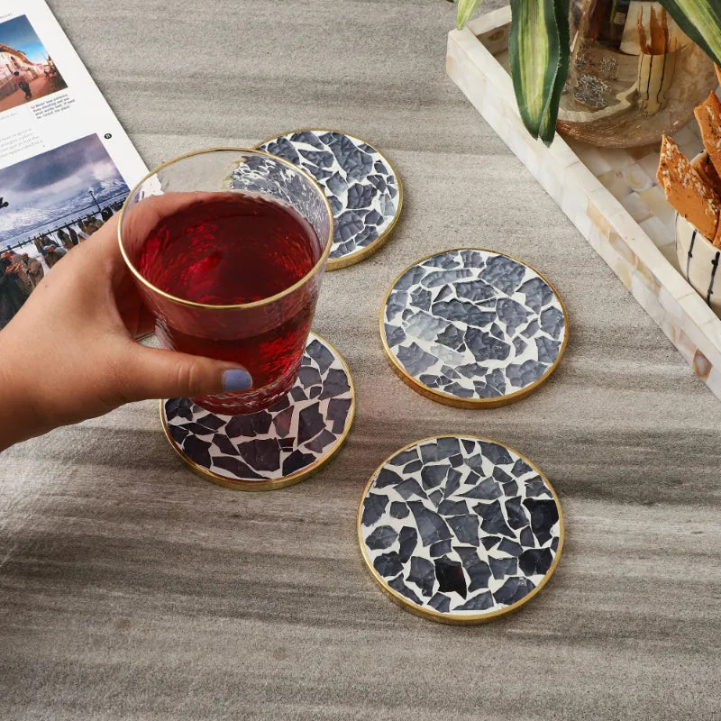 Glass Mosaic Coaster Set of 4 Dusaan