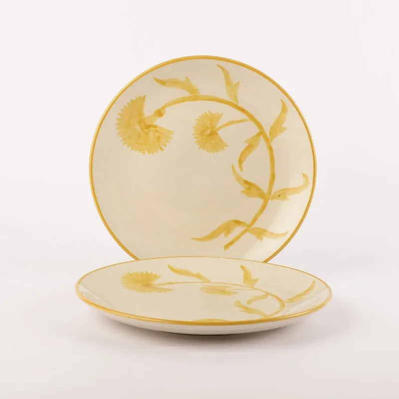 Yellow Blossom Dinner Plate | Set of 2 Default Title