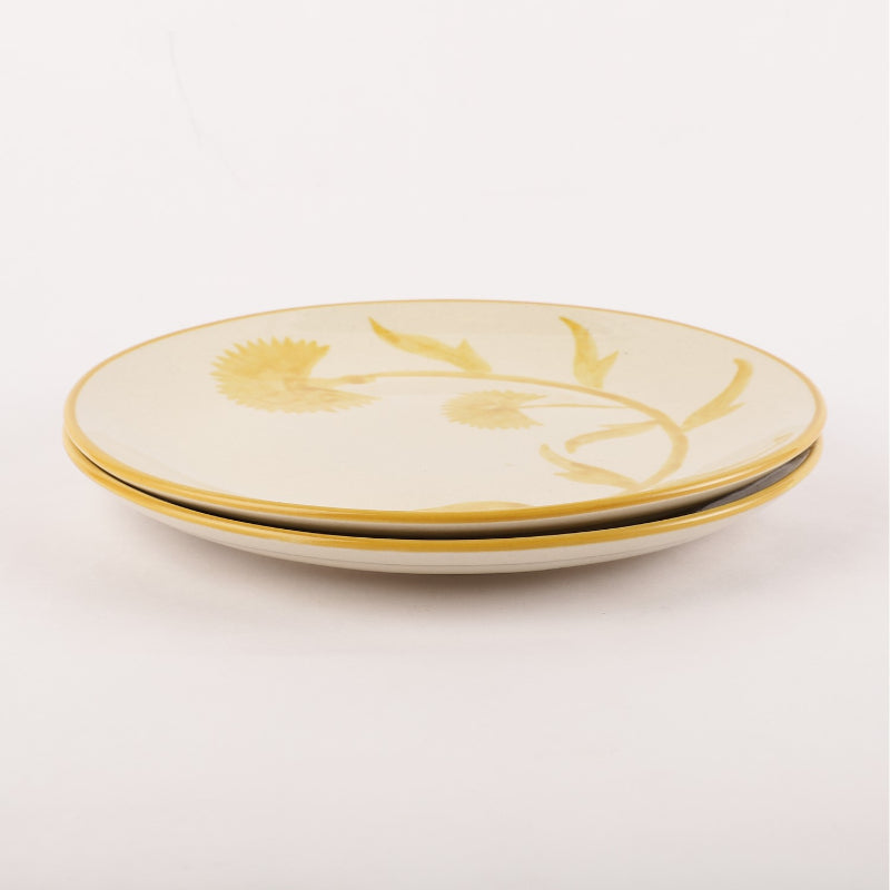 Yellow Blossom Dinner Plate | Set of 2 Default Title