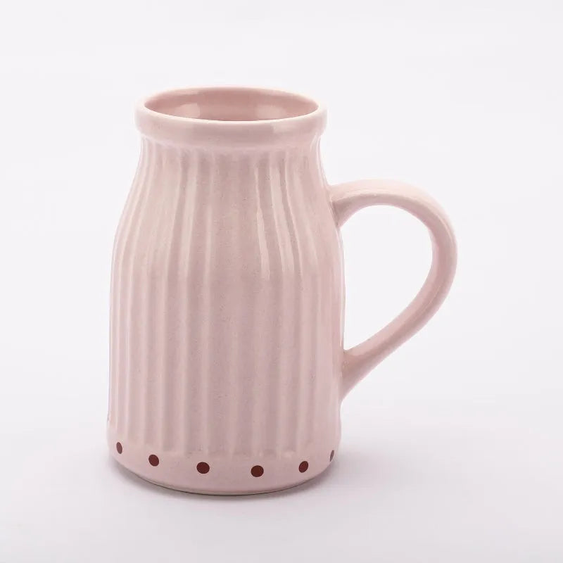 Ceramic Pink Large Juice Mugs Default Title
