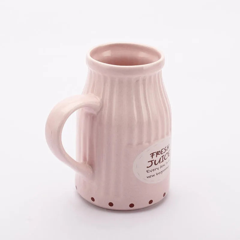 Ceramic Pink Large Juice Mugs Default Title