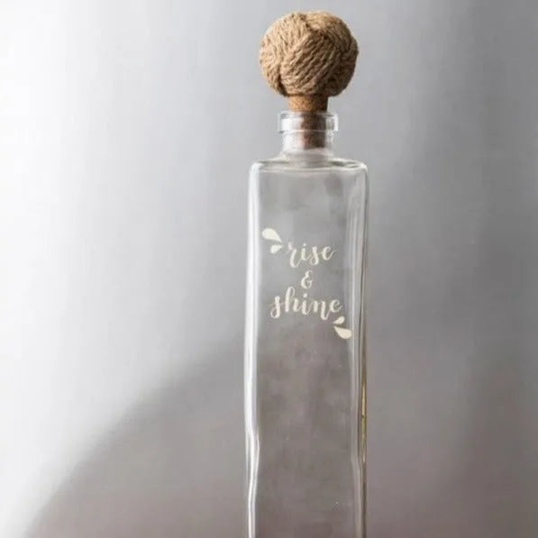 Chic Glass Water Bottles | Set of 2, 750ml
