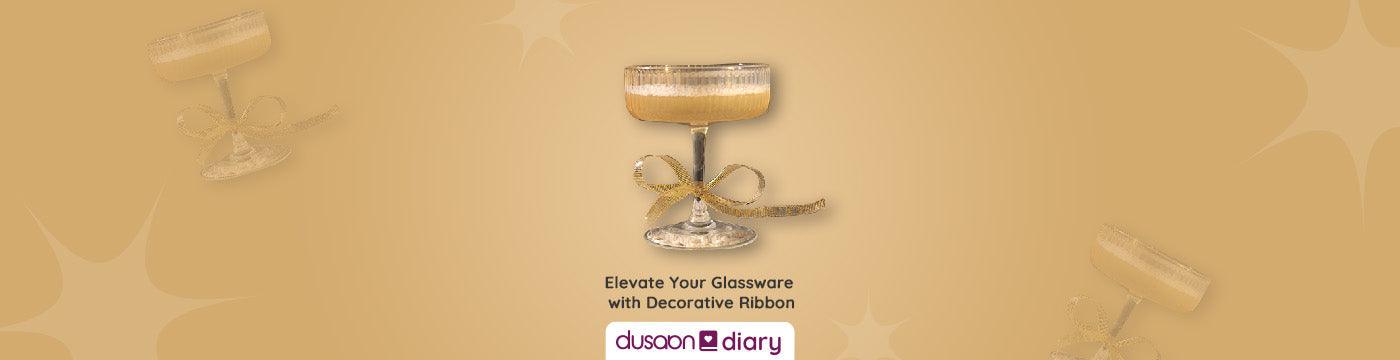 DIY Guide: Elevate Your Glassware with Decorative Ribbons – Dusaan