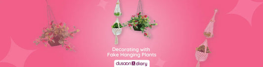 fake hanging plants