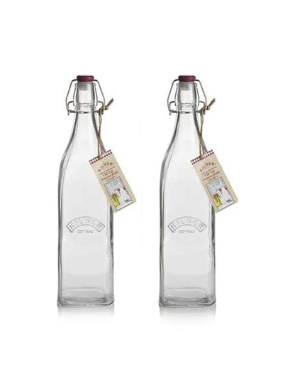 Clip Top Preserver Bottles | Set Of 2 | 1 Litre