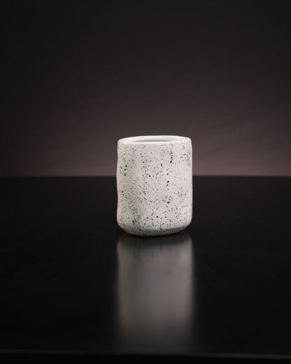 Trendy Design Ceramic White Texture Bathroom Set | Set of 3