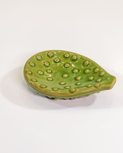 Cactus Design Ceramic Bathroom Accessories Set | Set of 3