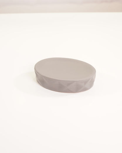 Urban Chic Ceramic Urban Matte Grey Bathroom Set | Set of 3