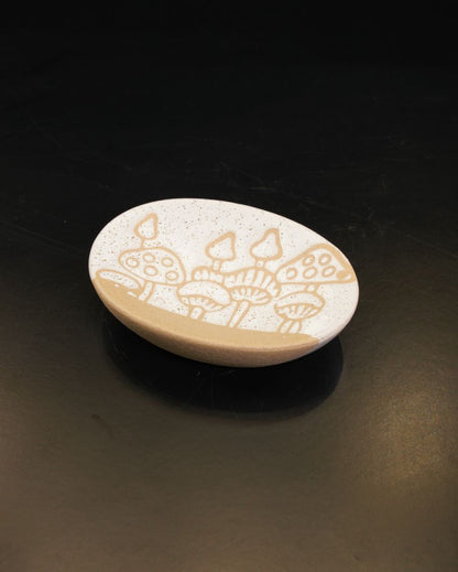 Whimsical Style Ceramic Mushroom Magic Bathroom Set | Set of 3