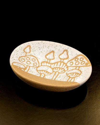 Whimsical Style Ceramic Mushroom Magic Bathroom Set | Set of 3