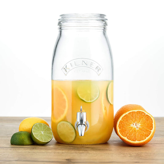 Glass Jar with Dispensing Tap for Drink and Baverages | 3 Litre Default Title