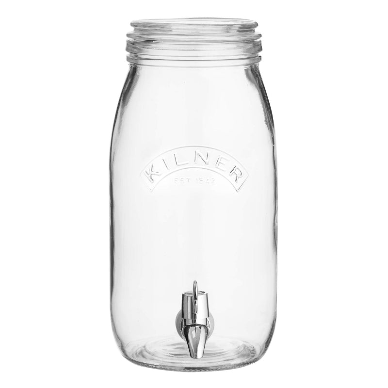 Glass Jar with Dispensing Tap for Drink and Baverages | 3 Litre Default Title