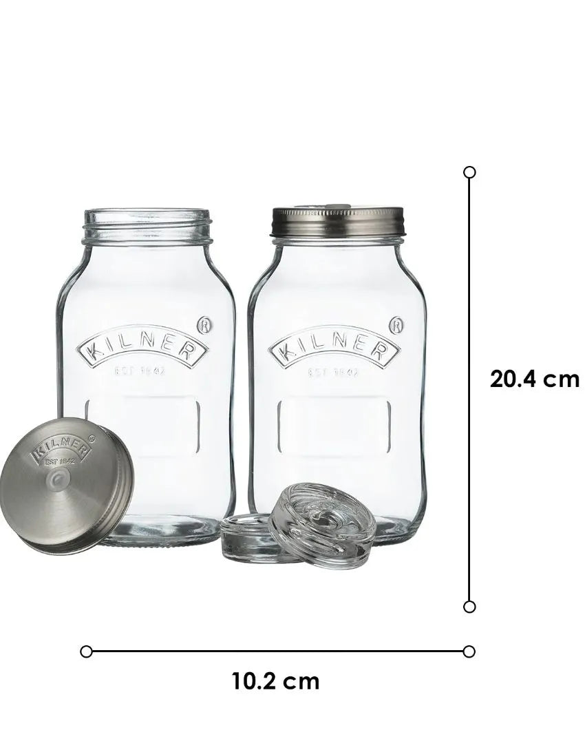 Kilner Mateo Fermentation | Set Of 2 | 4 x 9 inches