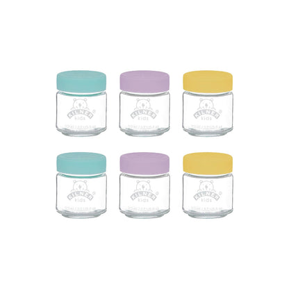 Kids Glass Storage Jars | Set of 6 |110ml Default Title