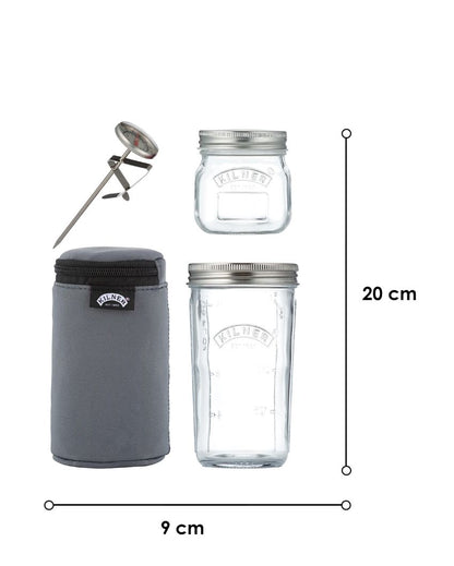 Kilner Yoghurt Making Jar | Set of 2 | 250 ml, 500 ml