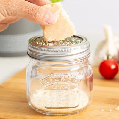 Glass Storage Jar with Fine Grater Lid | 250ml Default Title