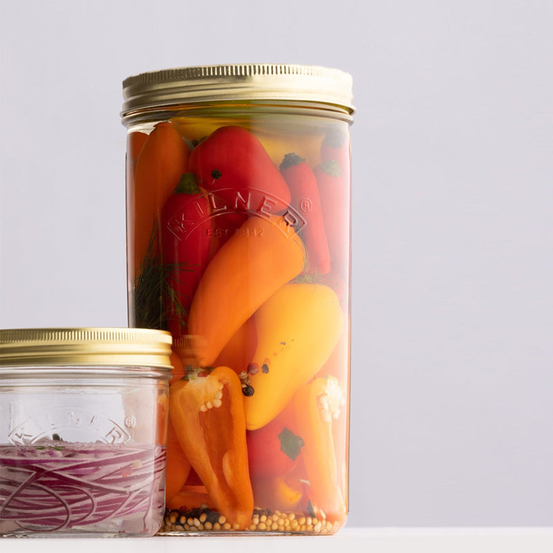Wide Mouth Glass Preserve Jar | 500ml, 1 Litre 1 Litre