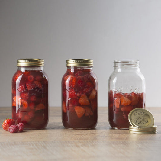 Glass Preserve Jar for Storing | 1 Litre, 250ml 1 Litre
