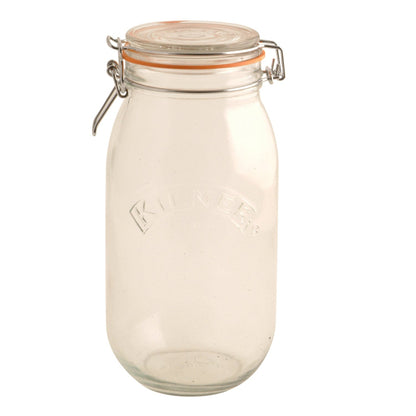 Clip Top Clear Glass Round Jar | 1.5 Litre, 3 Litre 1.5 Litre