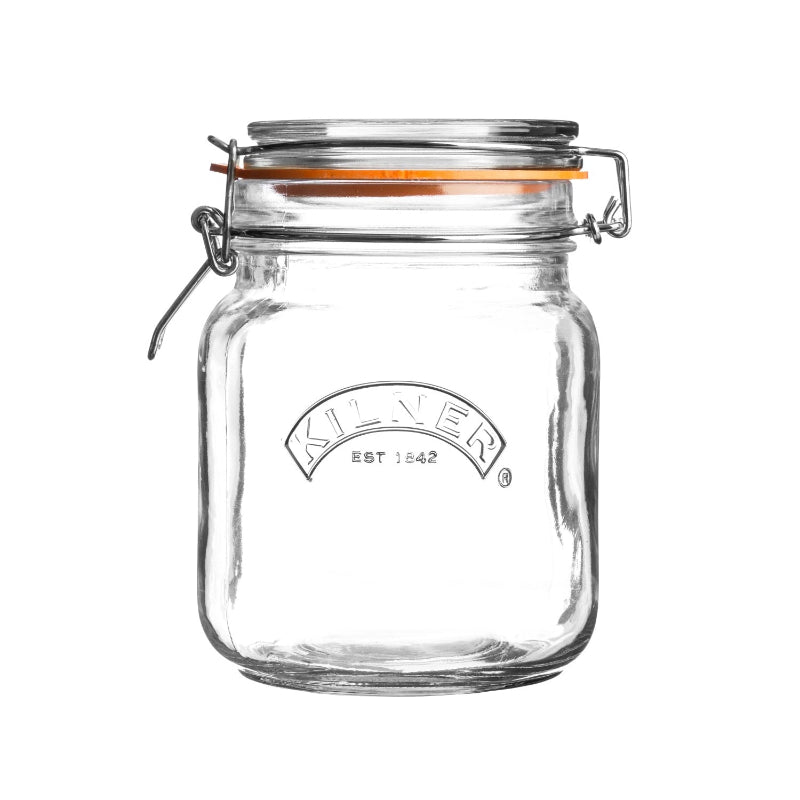 Glass Clip Top 6 Piece Spice Jar Set Default Title