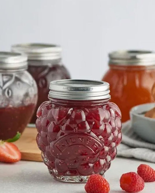Berry Fruit Preserve Glass Jar | 0.4 ltr