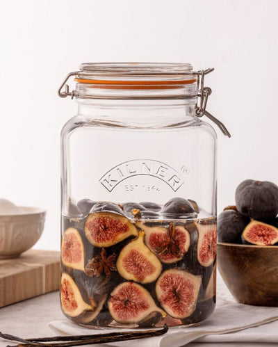 Top Square Glass Jar | 3 ltr